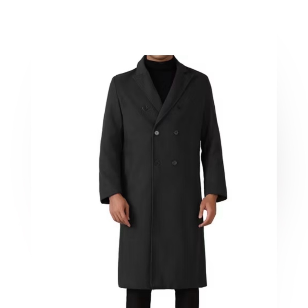 Goodfellow & Co Charcoal Double-Breasted Trench Coat